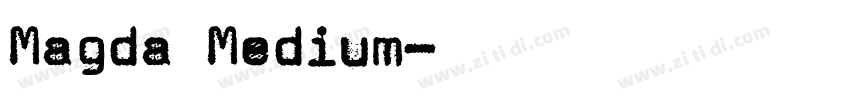 Magda Medium字体转换